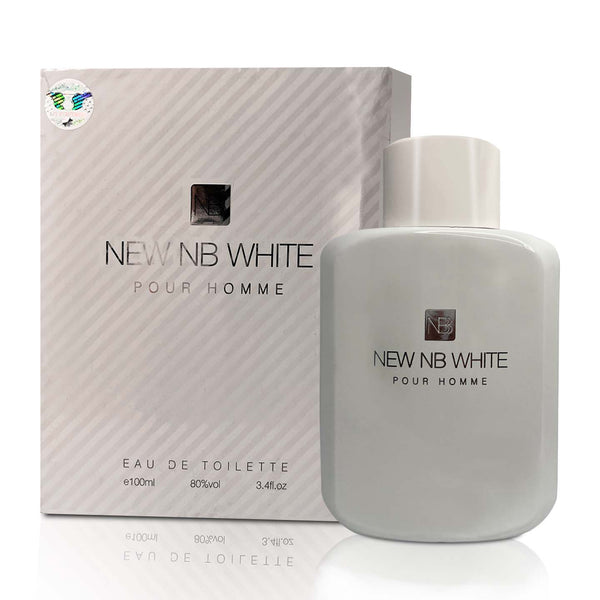 New NB White EDT Perfume for Men 100ml