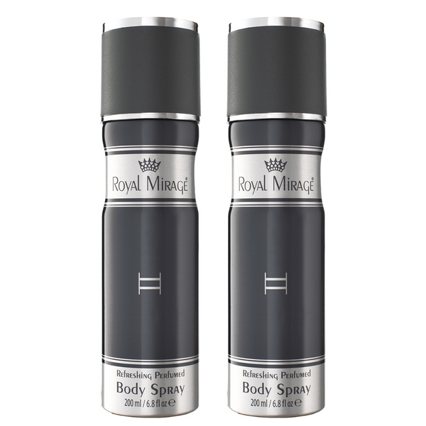 ROYAL MIRAGE Refreshing Perfumed Body Spray Pack of 2 (200ml Each) - II
