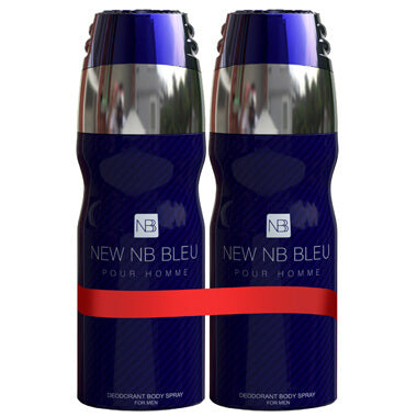 New NB Bleu Pour Homme Deo for Men 200ml + 200ml(Pack of Two)