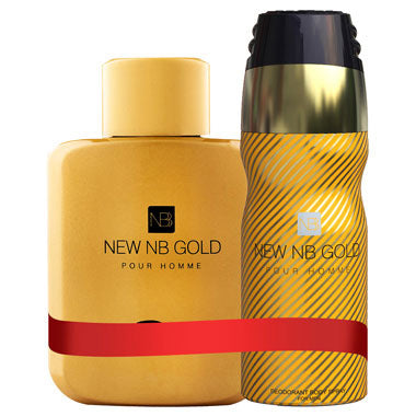 New NB Combo Pack (Gold Perfume + Gold Deo) for Men